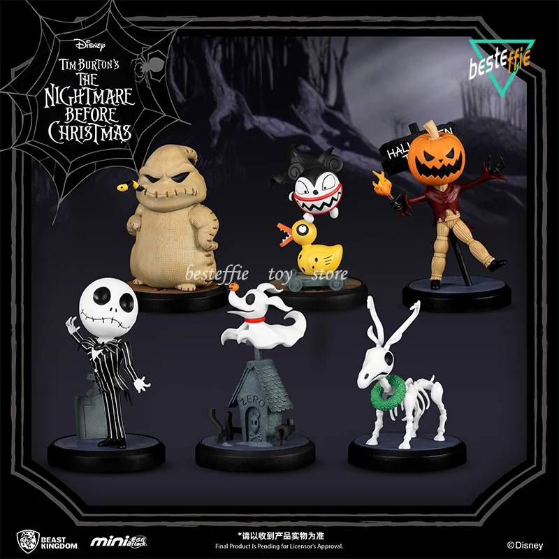 The Nightmare Before Christmas Anime Figures 10Cm Cute Kawaii Pvc Statue Halloween Dolls Model Collection Regali Giocattolo Di Halloween