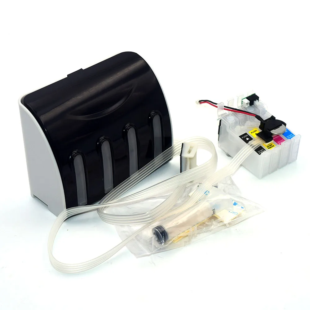 Sistema Ciss T200Xl Con Chip Arc Per Stampanti Epson Xp-100 Xp-200 Xp-300 Xp-310 Xp-314 Xp-400 Xp-410 Wf-2510 Wf-2520 2530 2540