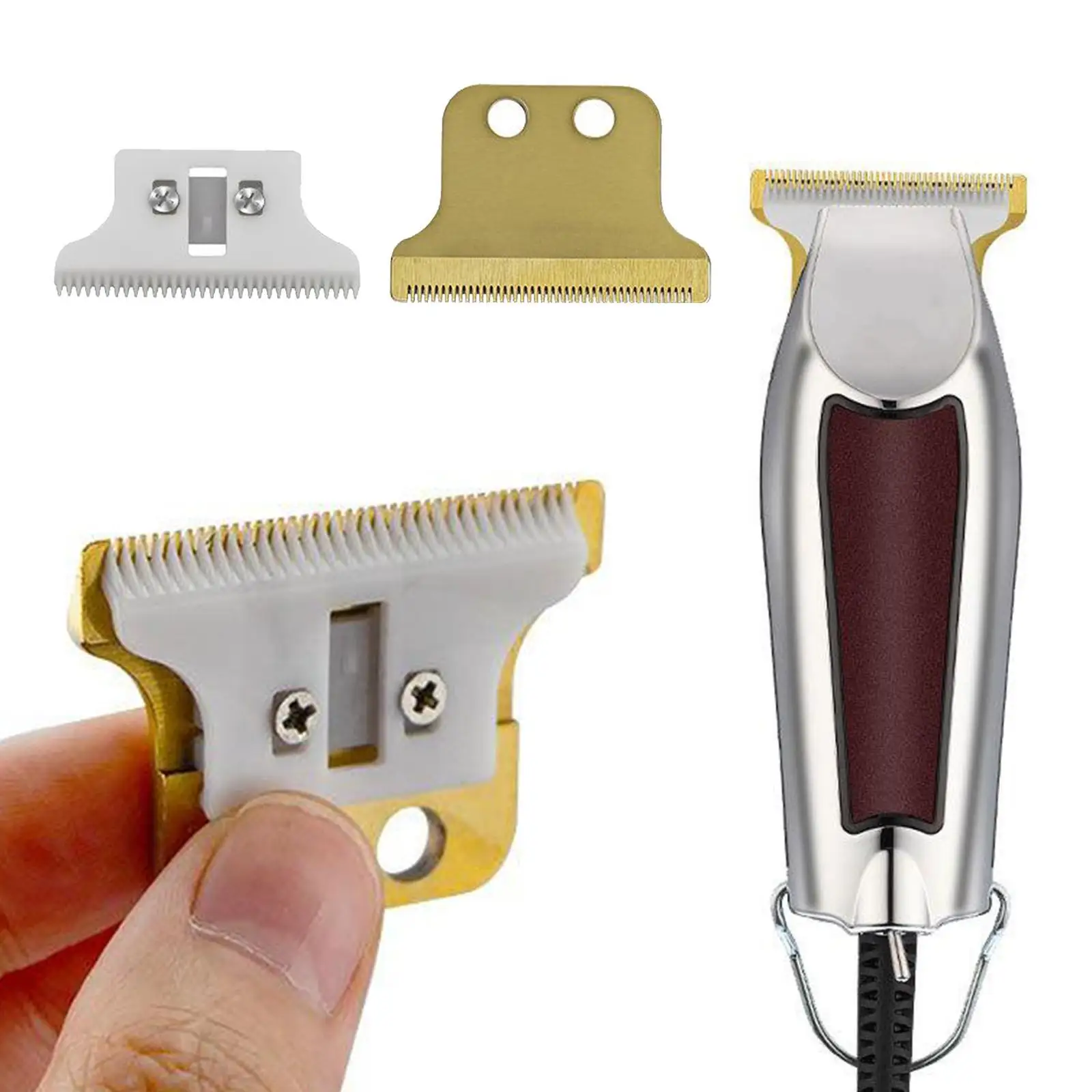 Salon Barber Blade Cutter Head Per Wahl 8081 Hair Clipper Gold Ceramic
