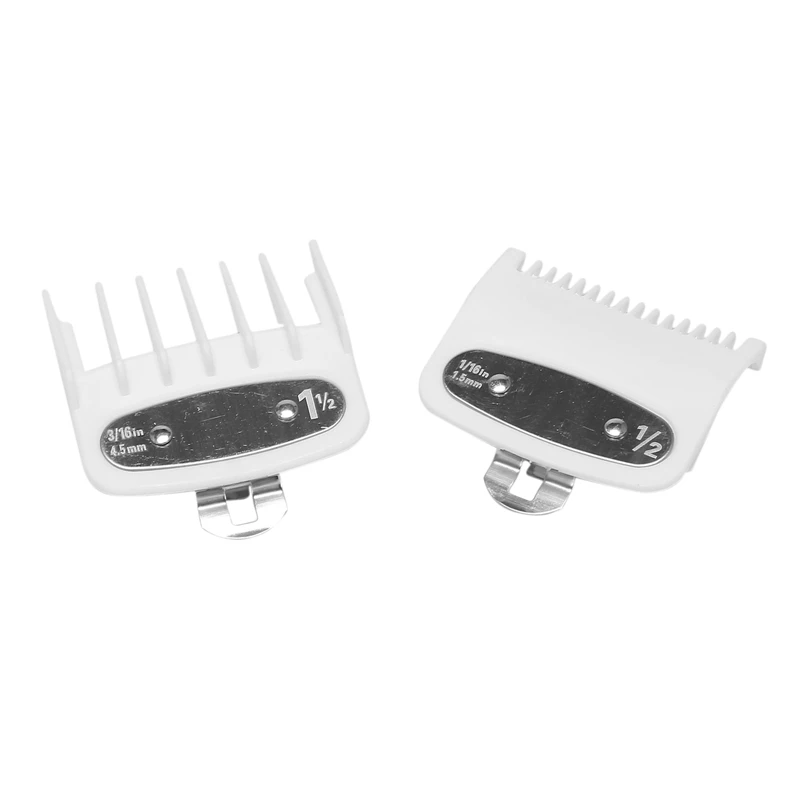 2Pcs/Set Hair Clipper Combs Guide Kit Hair Trimmer Guards Attachments 1.5Mm/4.5Mm For Wahl Hair Clipper