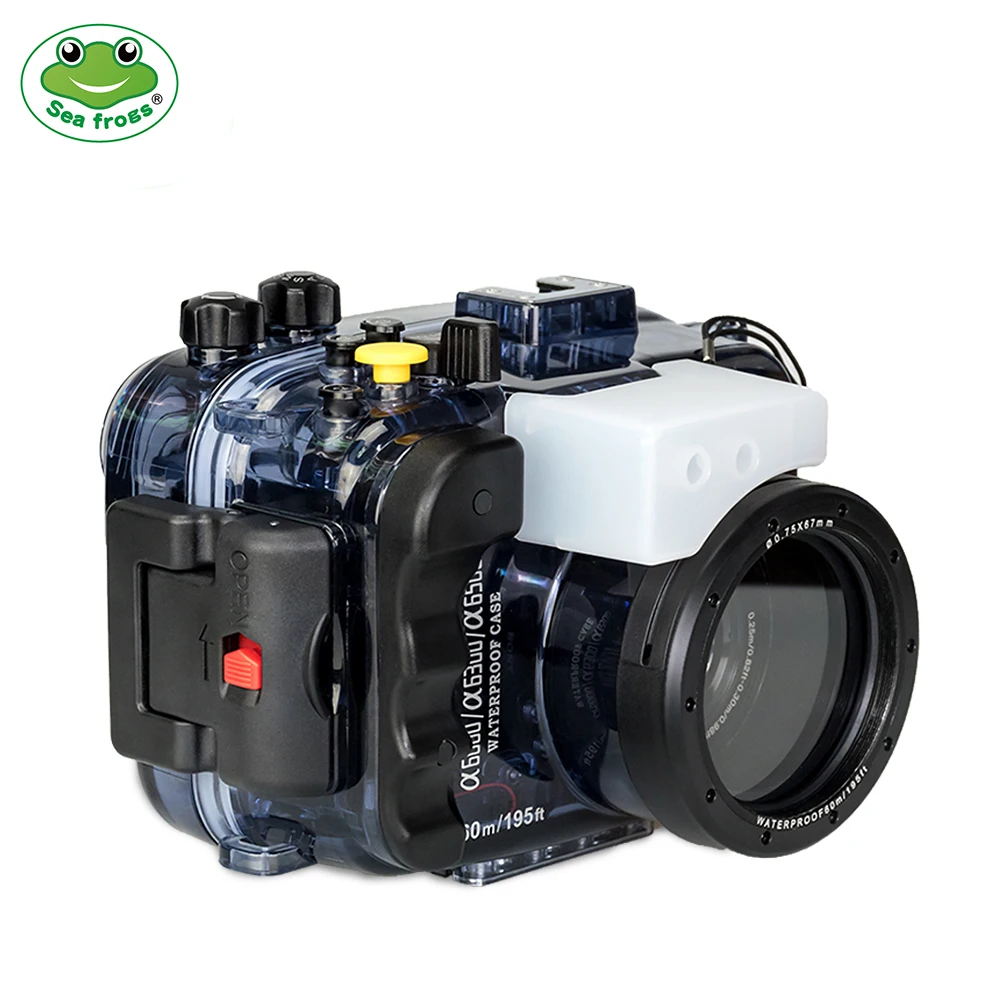 Custodia Per Fotocamera Generale Seafrogs Con Interfaccia 67Mm Per Sony A6000/6300/6500 Ipx 8 Diving 40M Custodia Subacquea Borsa A Tenuta Stagna