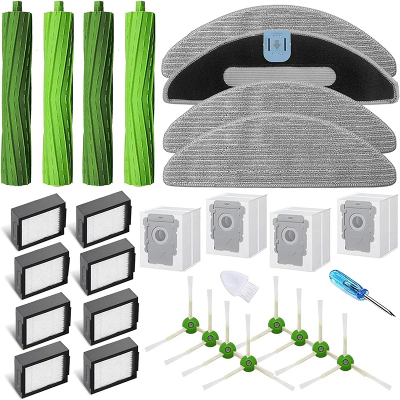 Confezione Da 28 Accessori Di Ricambio Per Aspirapolvere Robot Roomba Combo I5,I5 +,J5, J5 +