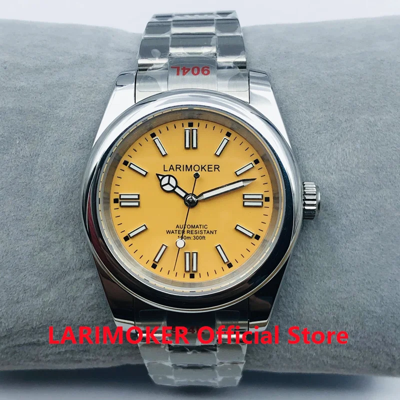 Larimoker New Yellow Ostrica Perpetuo Data-Solo 36Mm/39Mm Orologio Uomo Gioielli Nh35A Pt5000 Miyota Chiusura Pieghevole Zaffiro