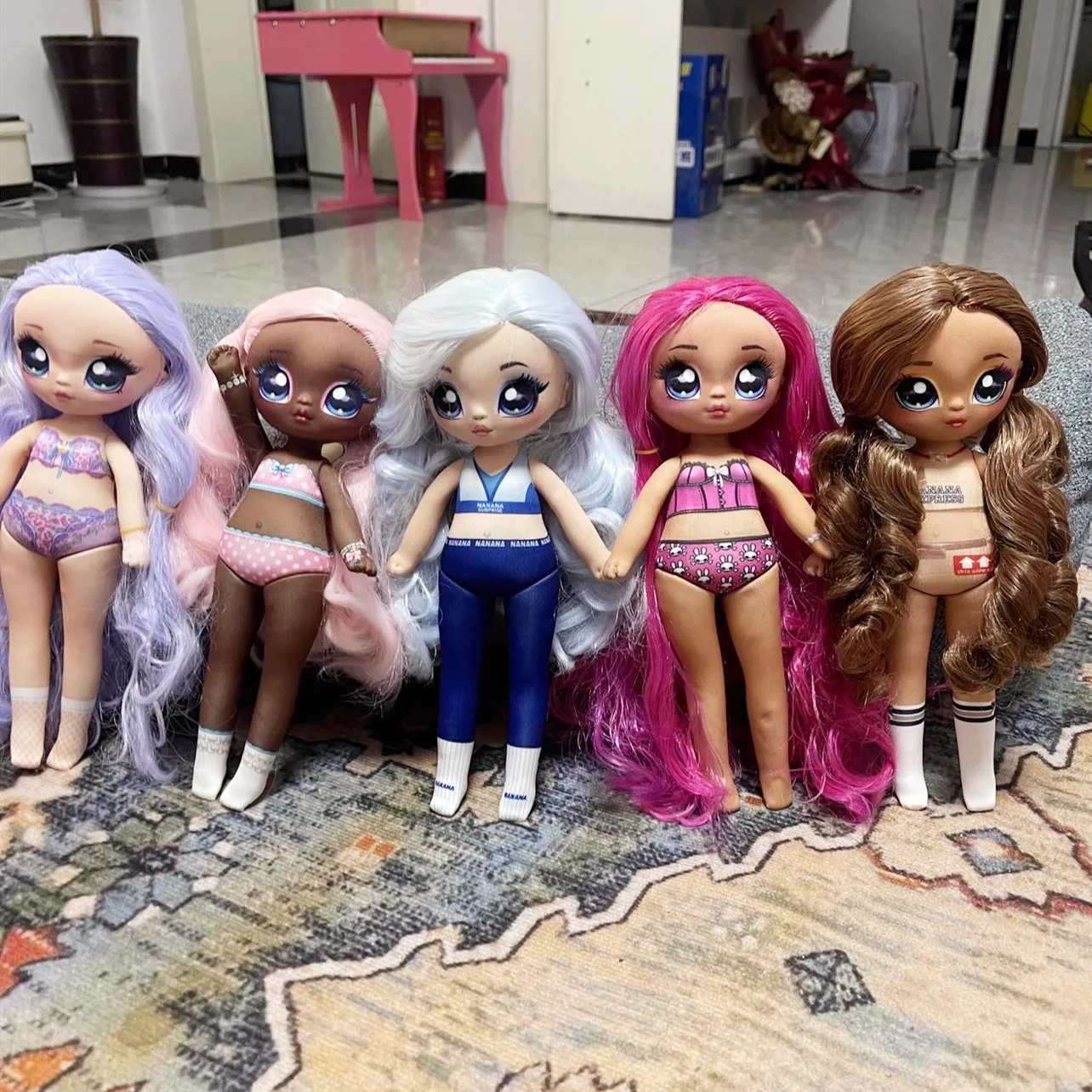 Nuova Bambola Originale Mga Lol 19Cm Capelli Bianchi Lunghi Omg Fashion Big Sister Occhi Grandi Bocca Grande Faccia Bella Bambola Miglior Regalo