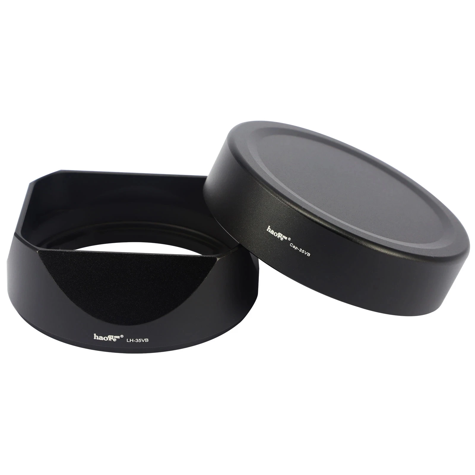 Haoge Lh-35Vb Paraluce Per Fotocamera Baionetta Quadrata In Metallo Con Cappuccio In Metallo Per Fujifilm Fuji Xf35Mm F2 R Wr Xf23Mm F2 R Wr Xc 35Mm F