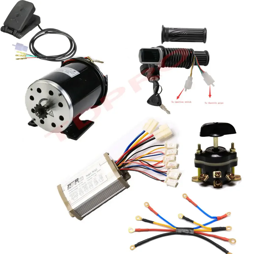 Tdpro 36V 800W Brush Kit Motore Elettrico Controller Go Kart Atv Quad E Bike Razor E300