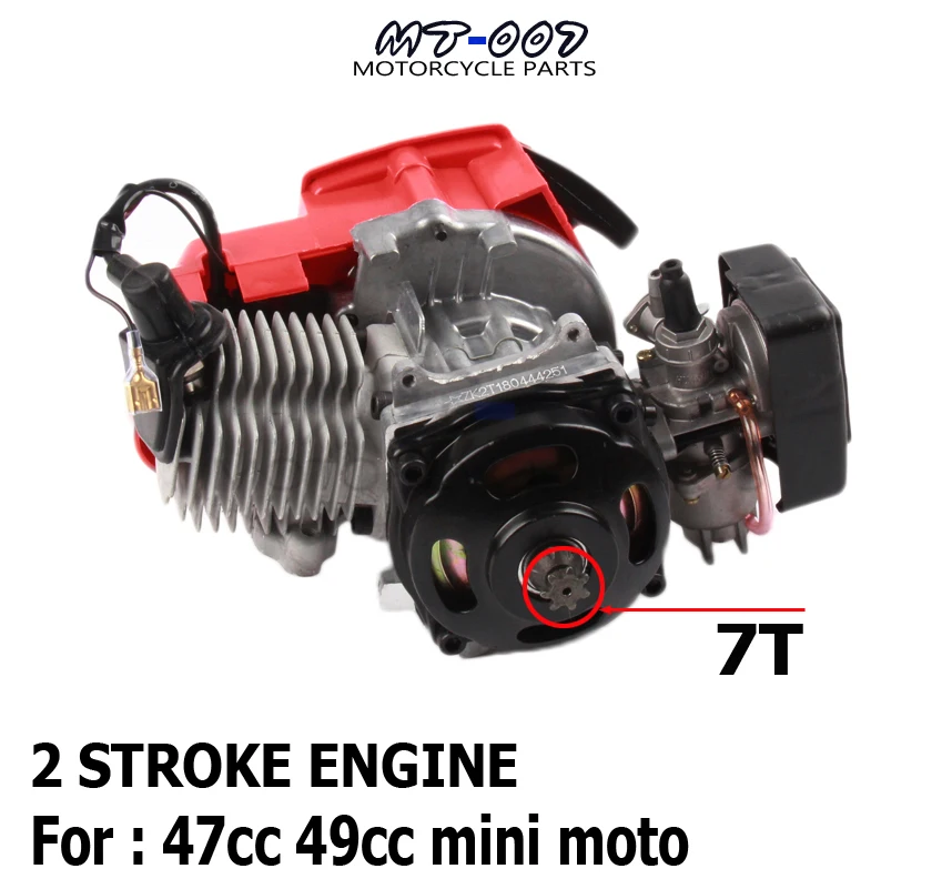 49Cc Pocket Bike 2 Tempi Pull Start Engine Per Mini Go Kart Dirt Bike Benzina Scooter Atv Pocket Bike Motor