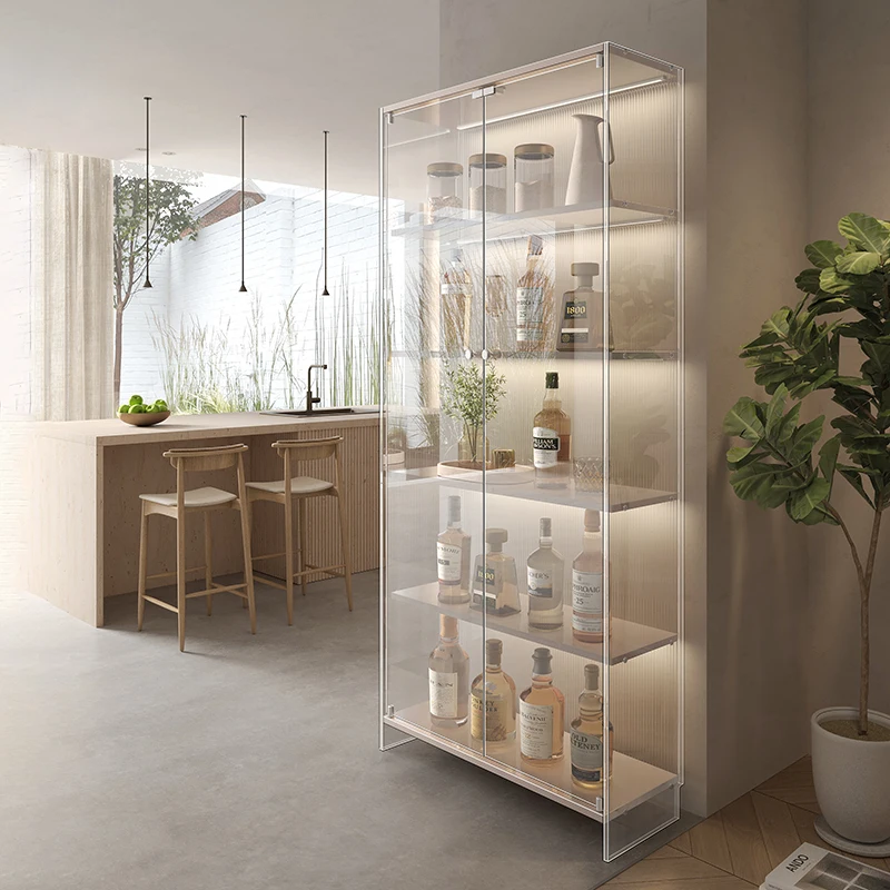 Wall Noble Wine Cabinet Soggiorno Moderno Design Portatile Espositore Da Bar Cantinetta Frigo Per Vini Home Bar Furniture