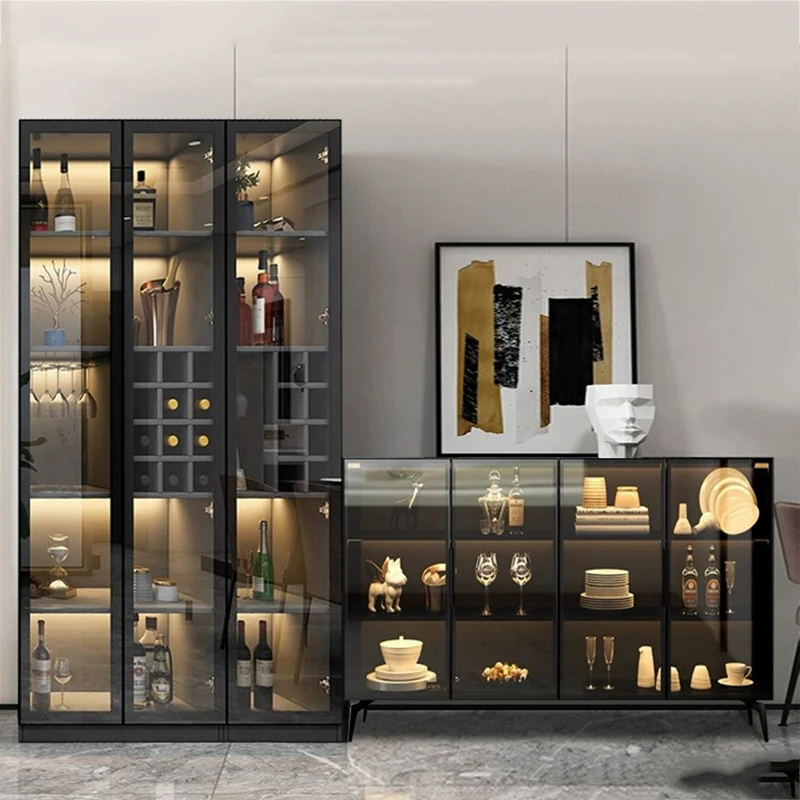 Espositore Moderno Armadietto Per Liquori Parete Del Vino Attrezzature Da Bar Portatili Nobile Cantinetta Frigo Per Vini Mobili Da Bar Per La Casa