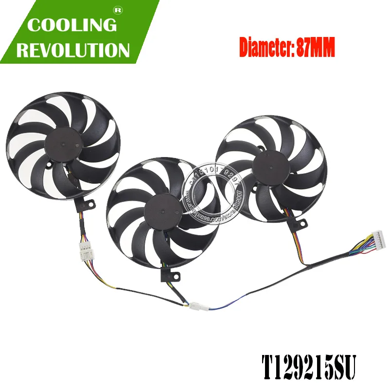 87Mm T129215Su Ventola Di Raffreddamento Della Scheda Grafica Rx 5600 Xt Rx 5700 Rx 5700 Xt Per Asus Rog Strix Rx 5600 Xt Rx 5700 Rx 5700 Xt