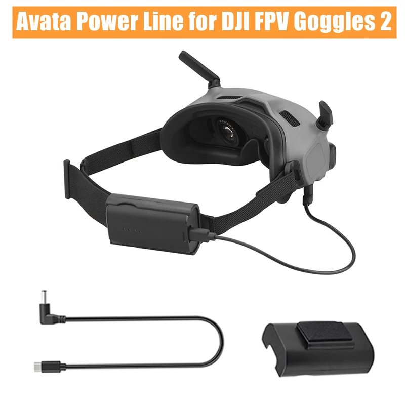 For Dji Fpv Goggles 2 Charging Cable Set Charge Connetor Power Line For Dji Avata Drone Rc Accessories
