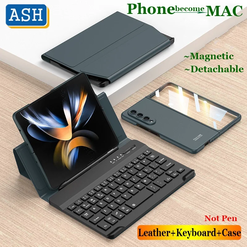 Custodia Per Tastiera Per Samsung Galaxy Z Fold 3 Z Fold 4 5G Flip Stand Cover Per Samsung Galaxy Z Fold 5 5G Z Fold4 Fold3