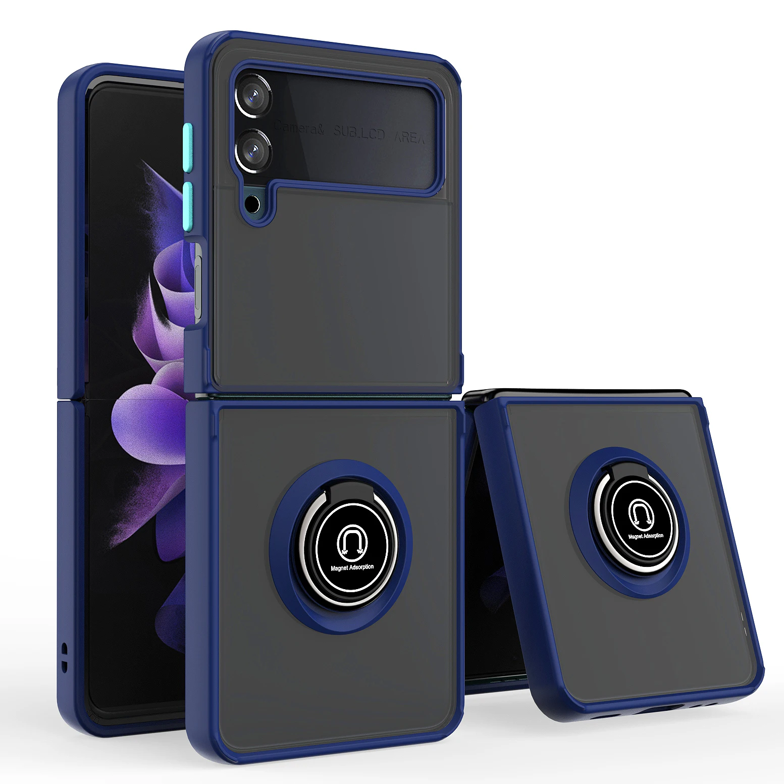 Custodia Con Staffa Di Rotazione 360 Per Samsung Galaxy Z Flip4 Custodia Magnetica Per Veicoli Galaxy Z Flip4/Z Flip5/Galaxy Z Fold4/Z Fold5