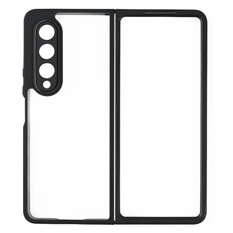 Per Samsung Galaxy Z Fold4 Case Z Fold5 Fold4 Cover 7.6 Pollici Trasparente Pc Backplane Tpu Paraurti Antiurto Per Samsung Z Fold4