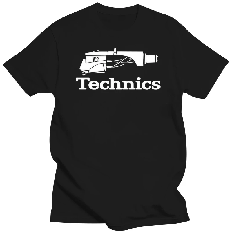 Technics Logo Dj 1200 Giradischi Music - Custom Mens T-Shirt Nera Tee Fashion Tee Shirt
