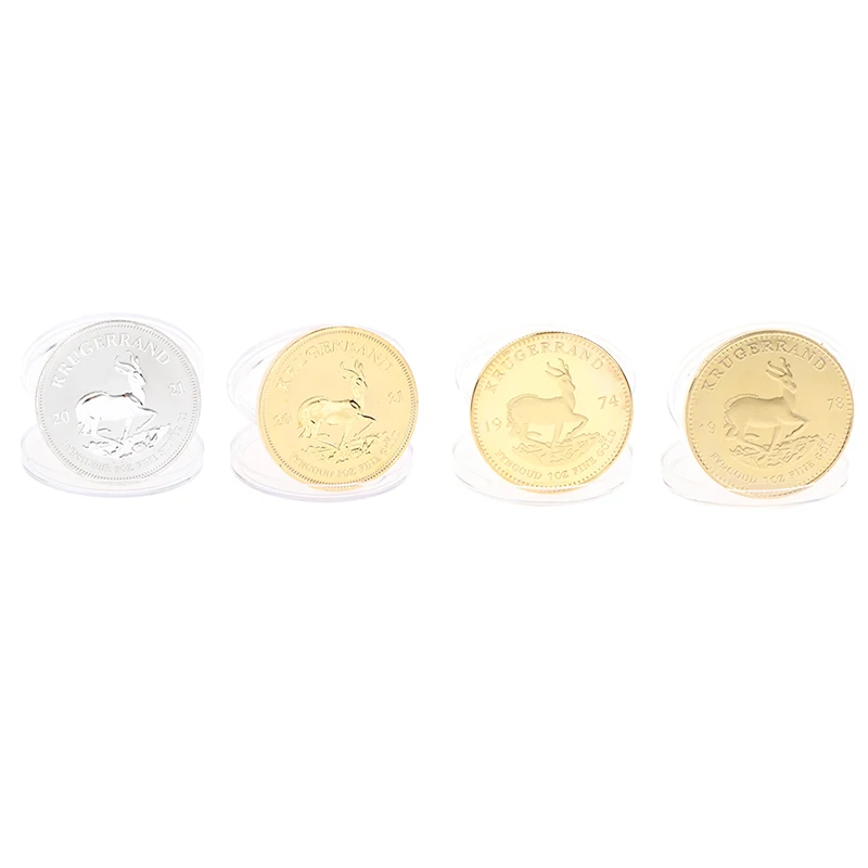 1974/1978/2021 Oro Sudafricano Krugerrand Moneta D'Oro Replica Moneta Cosplay Prop