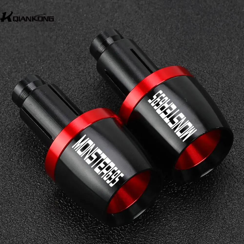 Moto Universale Manubrio Estremità Manopole 22Mm Manubrio Contrappeso Spina Slider Per Ducati 695 Monster 695 Monster 2007 2008