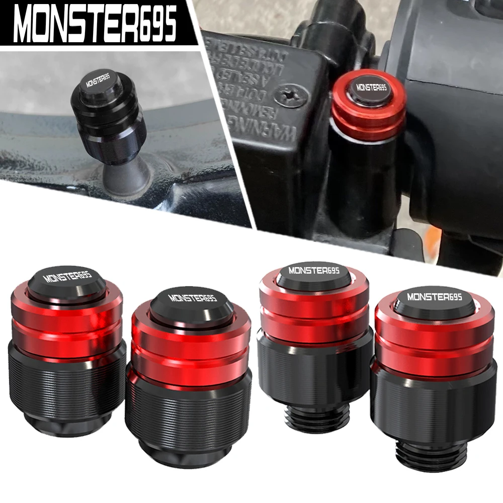 Tappo A Vite Per Specchietto Retrovisore Per Moto Tappo A Vite E Tappo A Stelo Per Valvola Per Pneumatici Coperchio Per Ducati 695 Monster 695 Monster