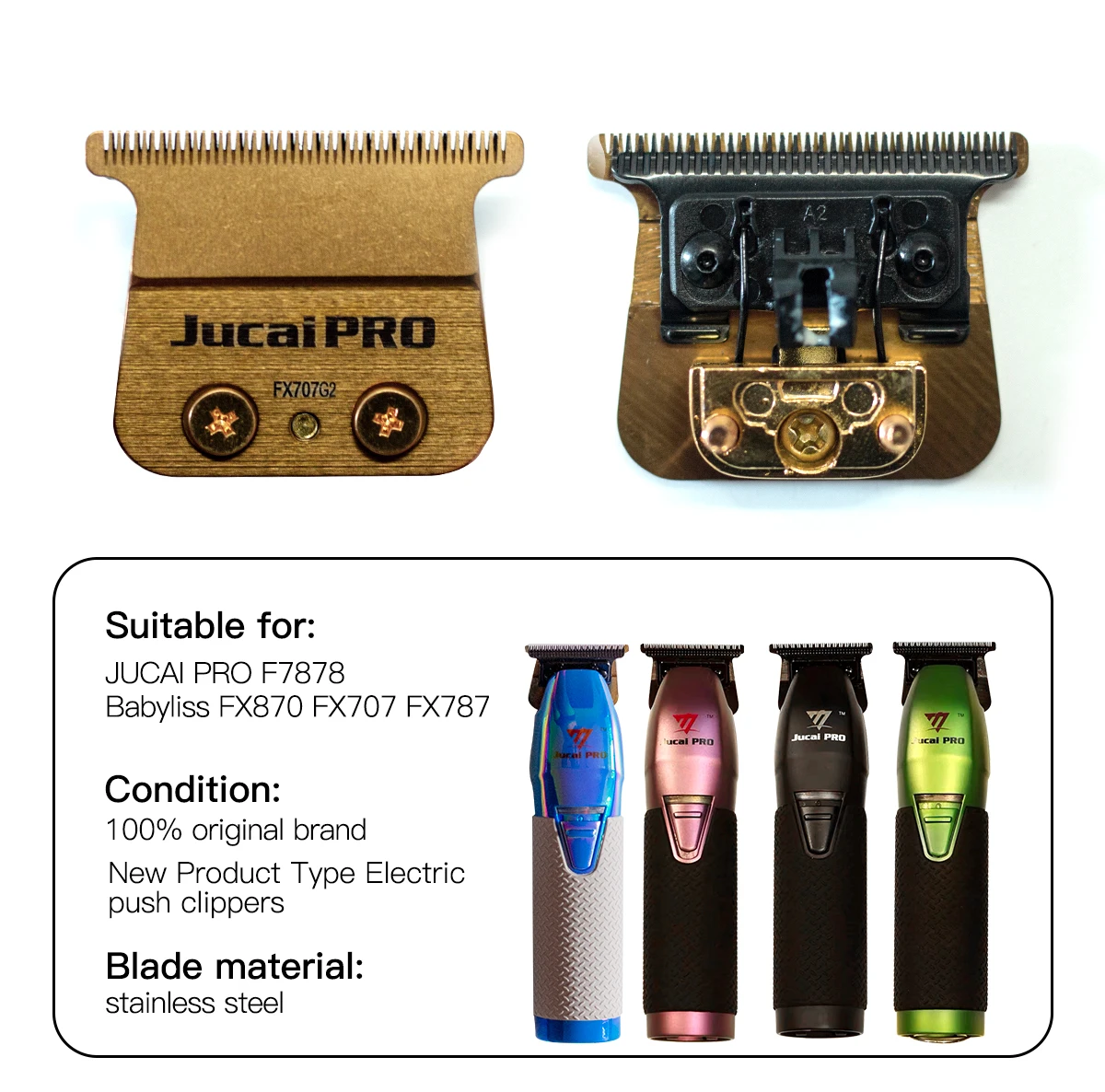 Lame Di Ricambio Per Babylisspro Fx787 E Fx726 Trimmer Fx707 Tagliacapelli Professionale Trimmer Testa Di Coltello In Acciaio Al Carbonio