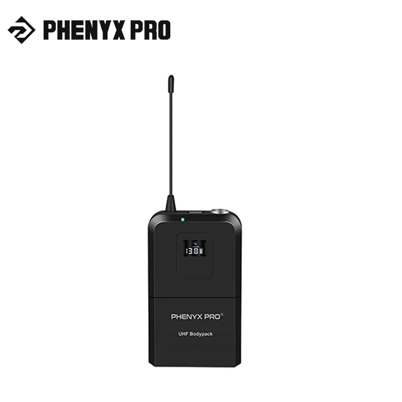Microfono Bodypack Phenyx Pro Uhf Per Ptu-71/Ptu-7000/Ptu-6000, Con Frequenze Selezionabili, Funzione Mute (Pwb-7)