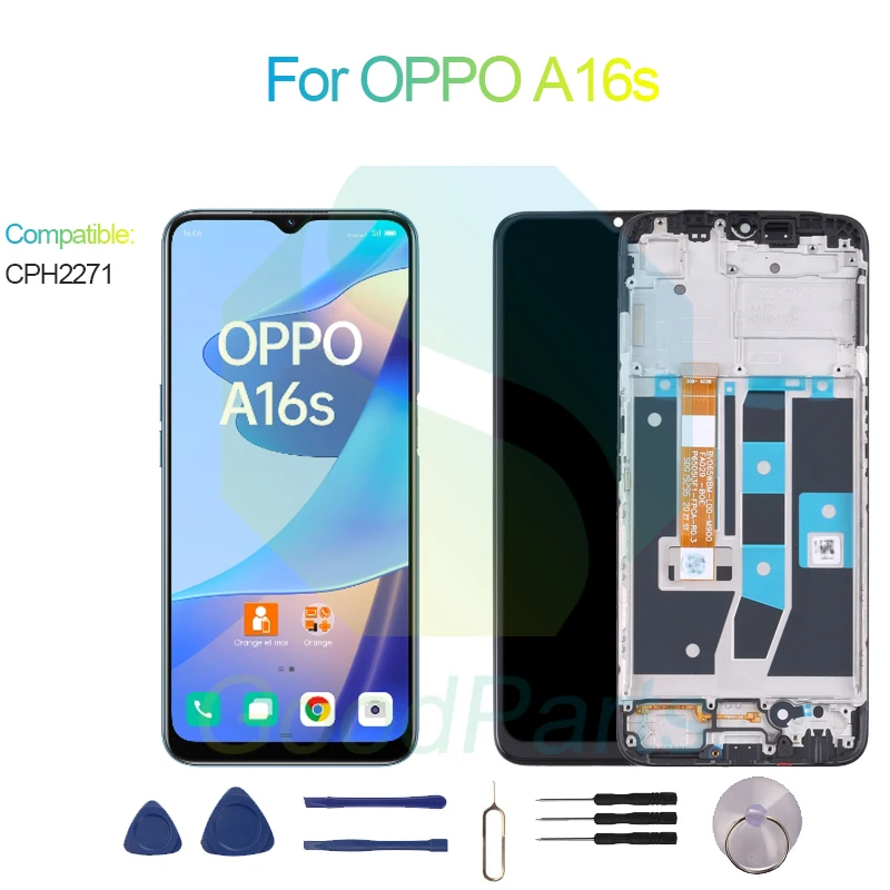Per La Sostituzione Del Display Dello Schermo Oppo A16S 1600*720 Cph2271 A16S Lcd Touch Digitizer