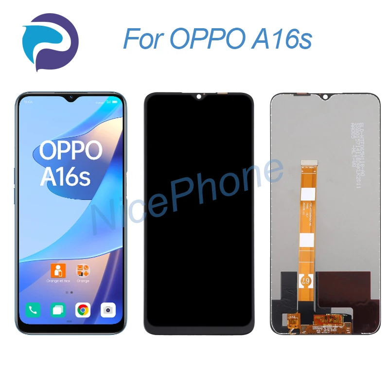 Per Oppo A16S Display Lcd Touch Screen Digitizer Assembly Sostituzione 6.52 "Cph2271 A16S Display Lcd