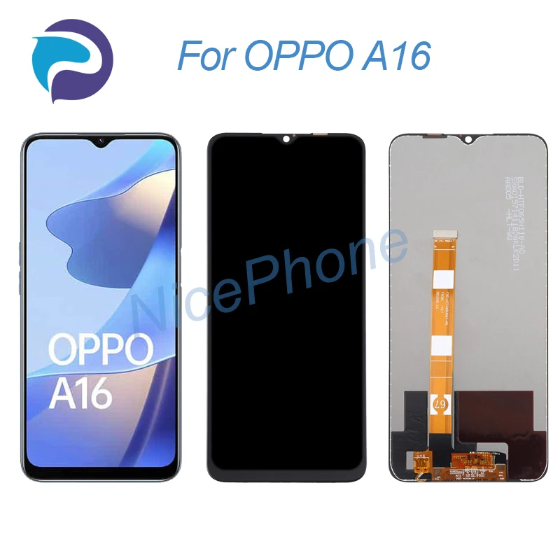 Per Oppo A16 Display Lcd Touch Screen Digitizer Assembly Sostituzione 6.52 "Cph2269 A16 Display Lcd