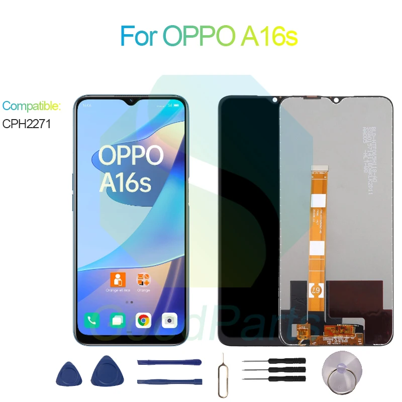 Per La Sostituzione Del Display Dello Schermo Oppo A16S 1600*720 Cph2271 A16S Lcd Touch Digitizer
