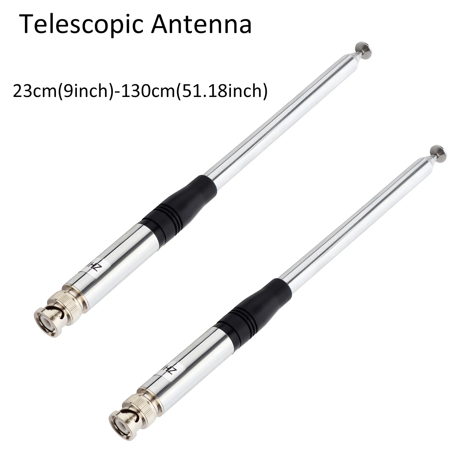 Antenna Cb 2 Pezzi 27Mhz Antenna Telescopica Bnc Per Radio Cb Cobra Hh50Wxst Hh50 Midland Alan42 75-822 Uniden Pro401Hh Bc125At