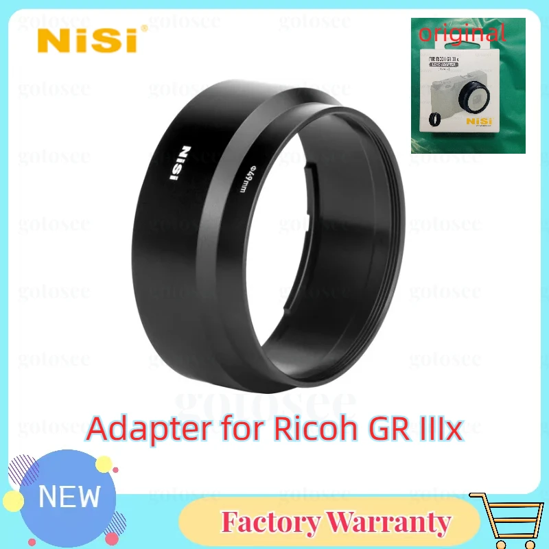 Nisi 49Mm Adattatore Per Filtro Tubo Cartuccia Paraluce Per Accessori Per Fotocamere Ricoh Gr Iiix Micro Slr
