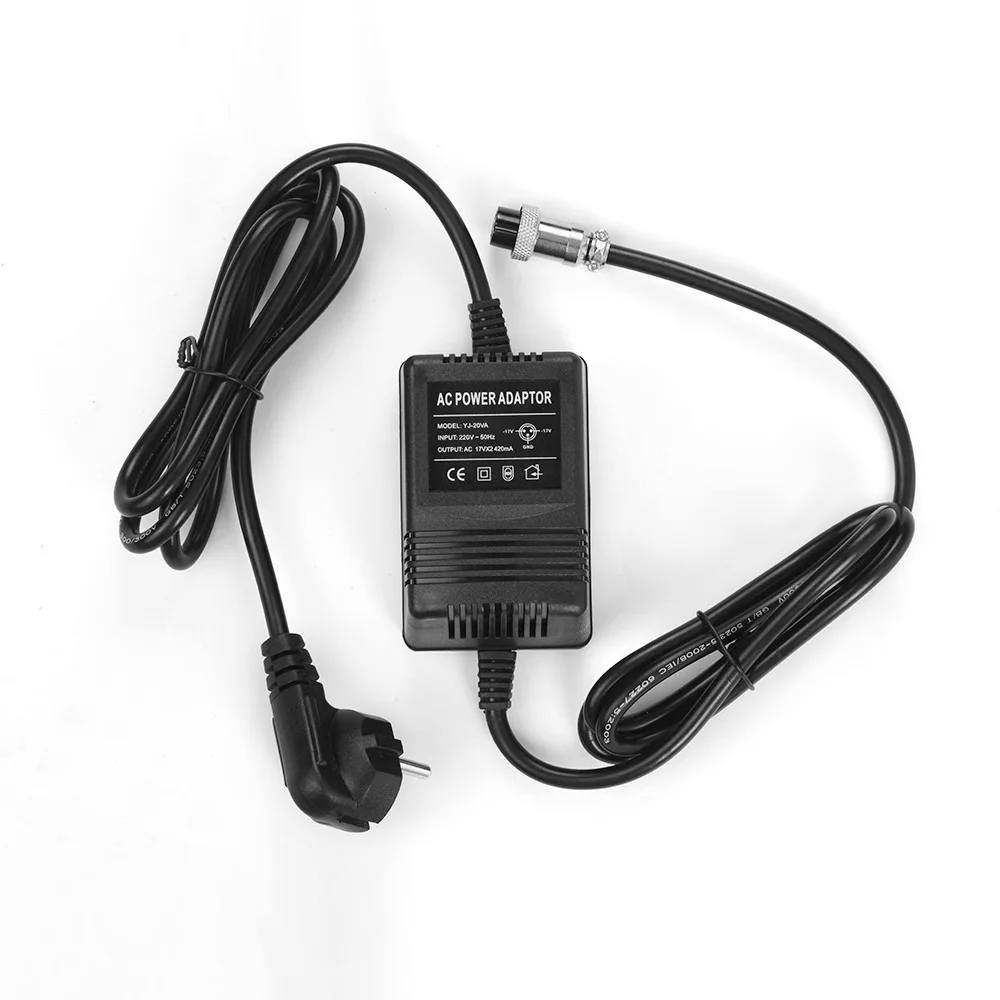 17V 600Ma Mixer Console Di Miscelazione Alimentatore Adattatore Ca Connettore A 3 Pin Ingresso 110V Spina Usa Per Yamaha Mg16/Mg166Cx/Mg166C/F4/F7