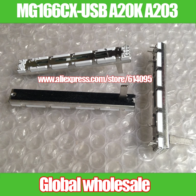 5Pcs Fader Mg12/4 16/4 Doppio Potenziometro Mg166Cx-Usb A20K A203 Per Yamaha White