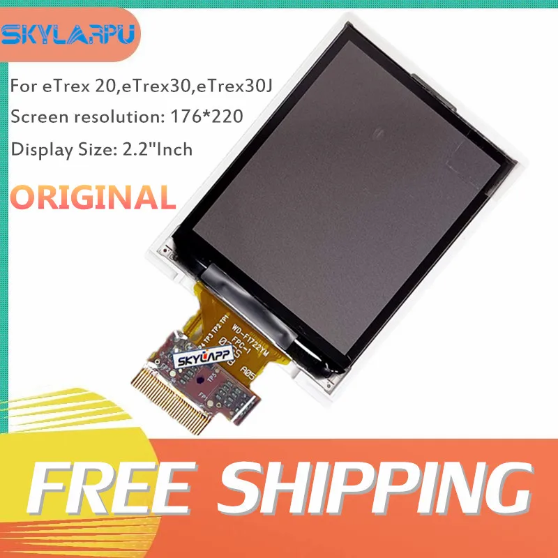 Schermo Lcd Da 2.2 "Per Garmin Etrex 20, Etrex 30,Etrex 30J Sostituzione Riparazione Pannello Display Lcd Gps Portatile (Senza Tocco)