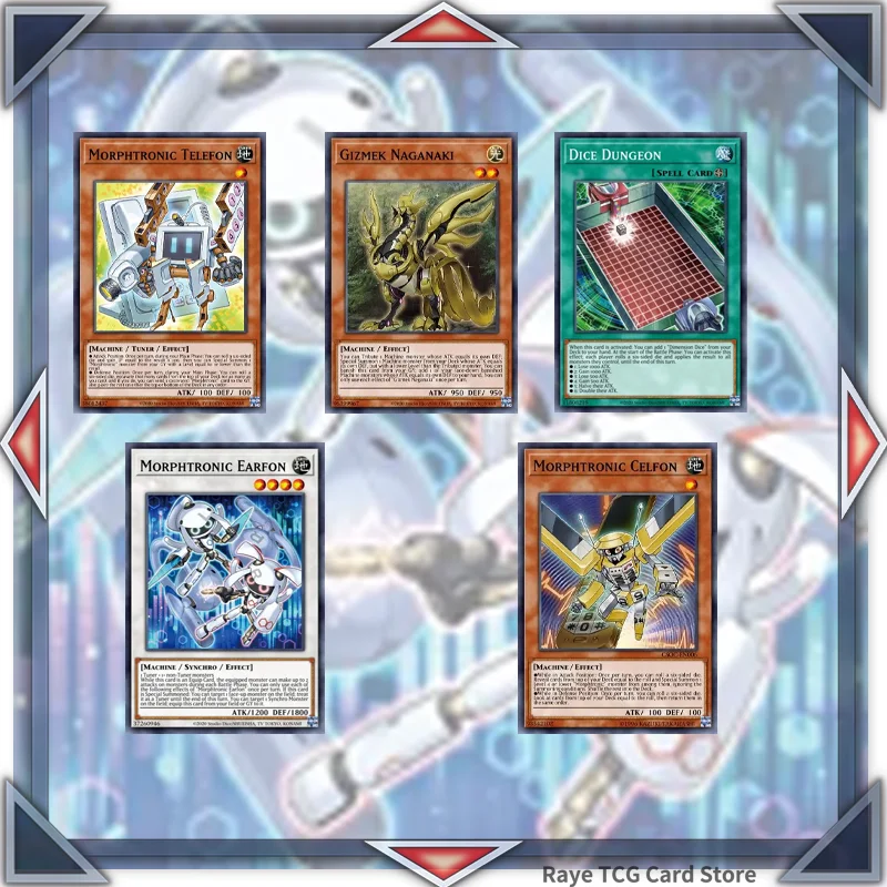 55 Pcs Morphtronic Yugioh Gioco Di Carte Deck Facile Da Giocare Non Originale Master Duel Diy Deck Md