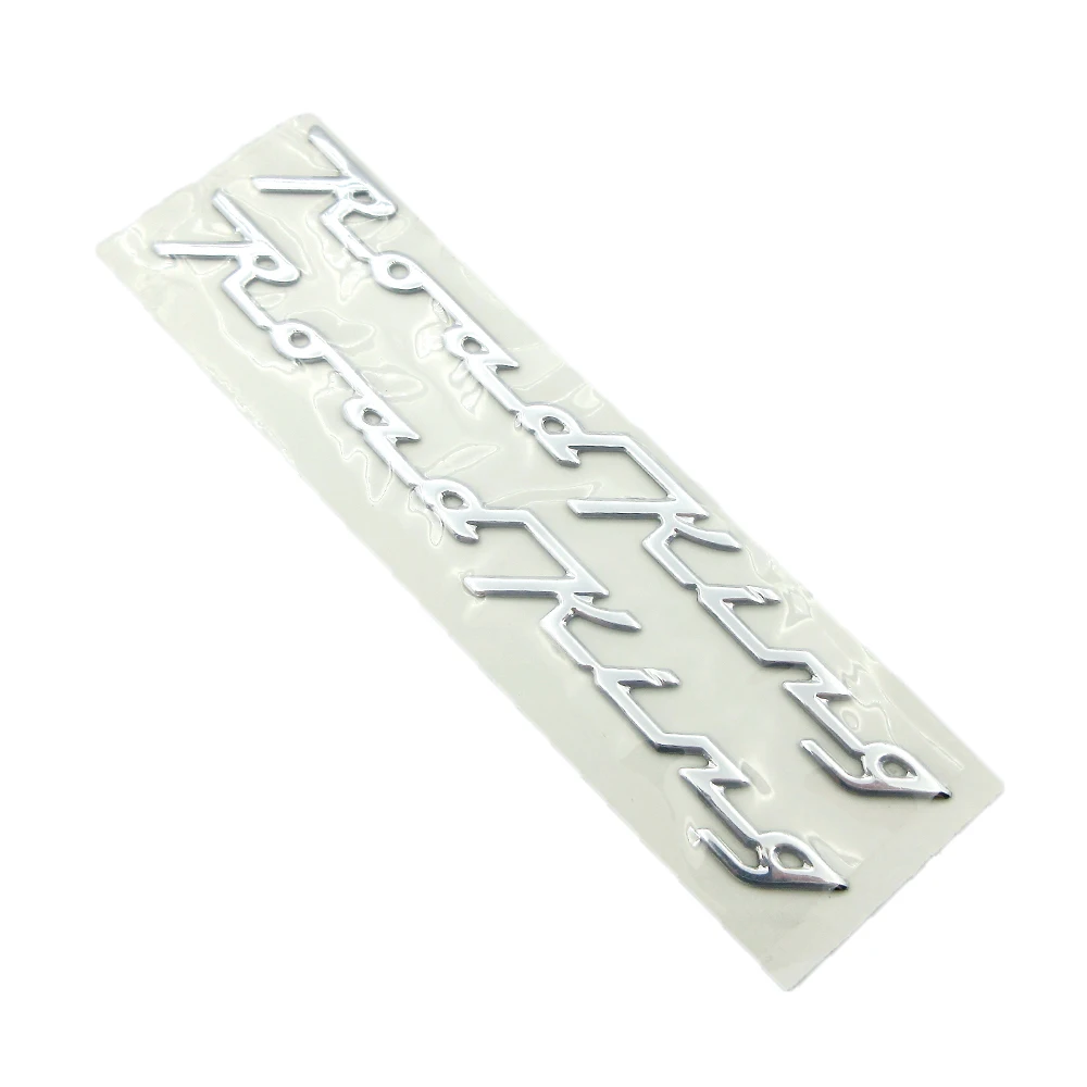 3D Chrome Moto Roadking Decalcomanie Adesivi 110/105Th Anniversary Classic Moto Emblem Badge Per Harley Davidson Road King