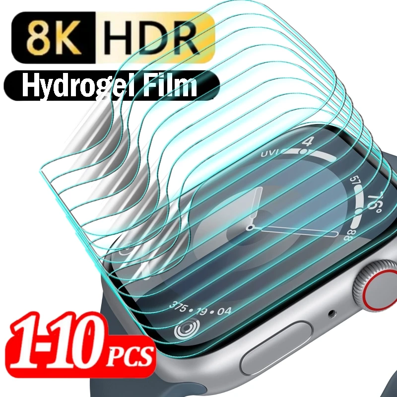 1-10Pcs Proteggi Schermo Morbido Per Apple Watch Series 9 41Mm 45Mm Iwatch Ultra 2 49Mm Hydrogel Tpu Film Per Iwatch 9 41/45Mm