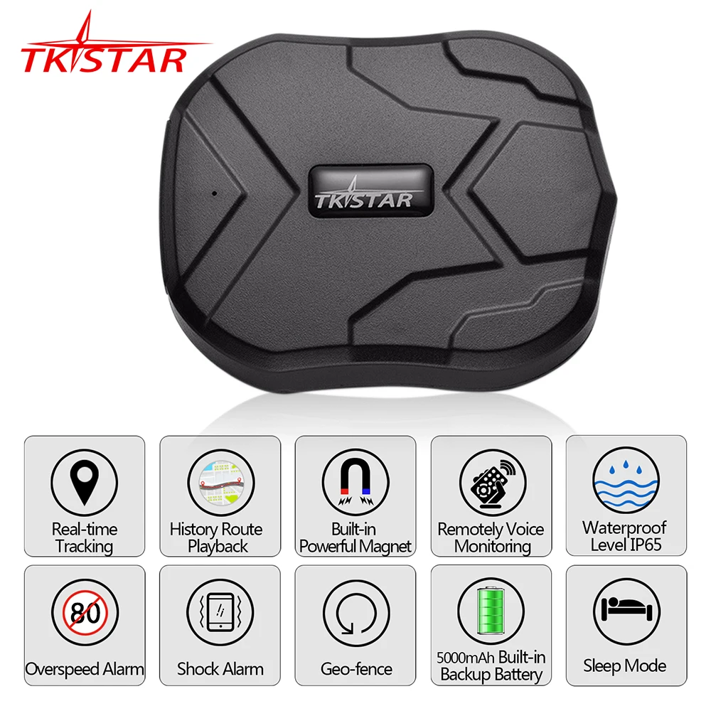 Gps Tracker Car Locator Tkstar Tk905 5000Mah 2G Inseguitore Del Veicolo Dei Gps Locator Impermeabile 90 Giorni In Standby Magnete Voce Monitor