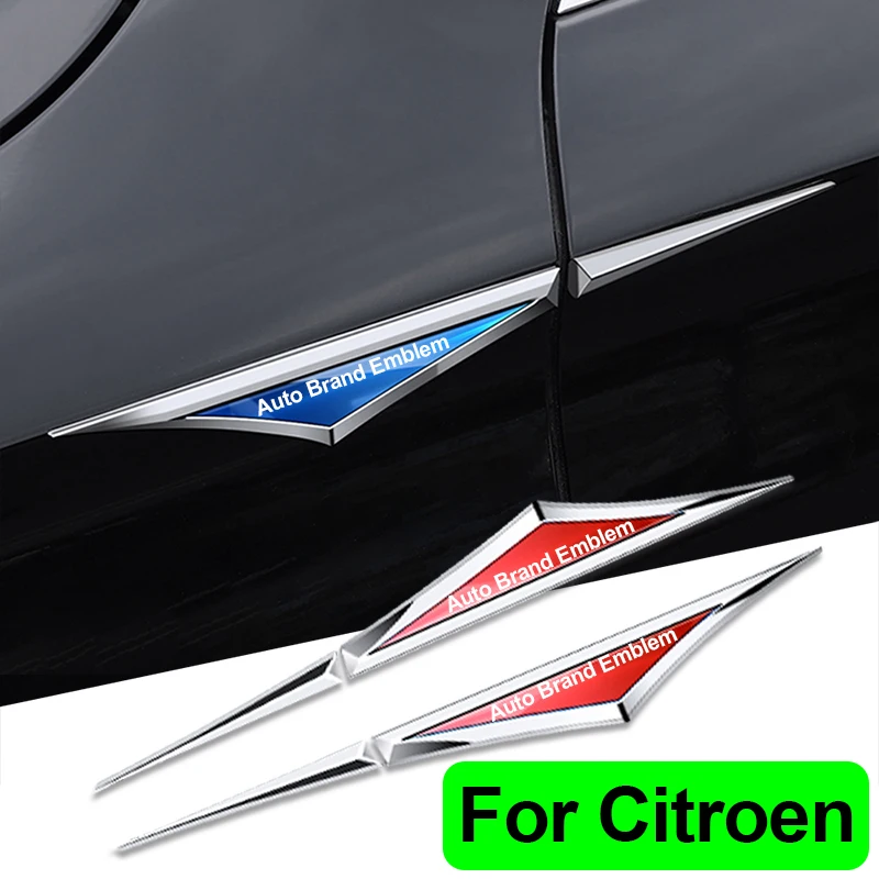Foglia Piastra Corpo Lama Porte Laterali Decorative Per Citroen Elysee Berlingo Xsara C3 Xr C4 Picasso Accessori Adesivi Logo Emblema