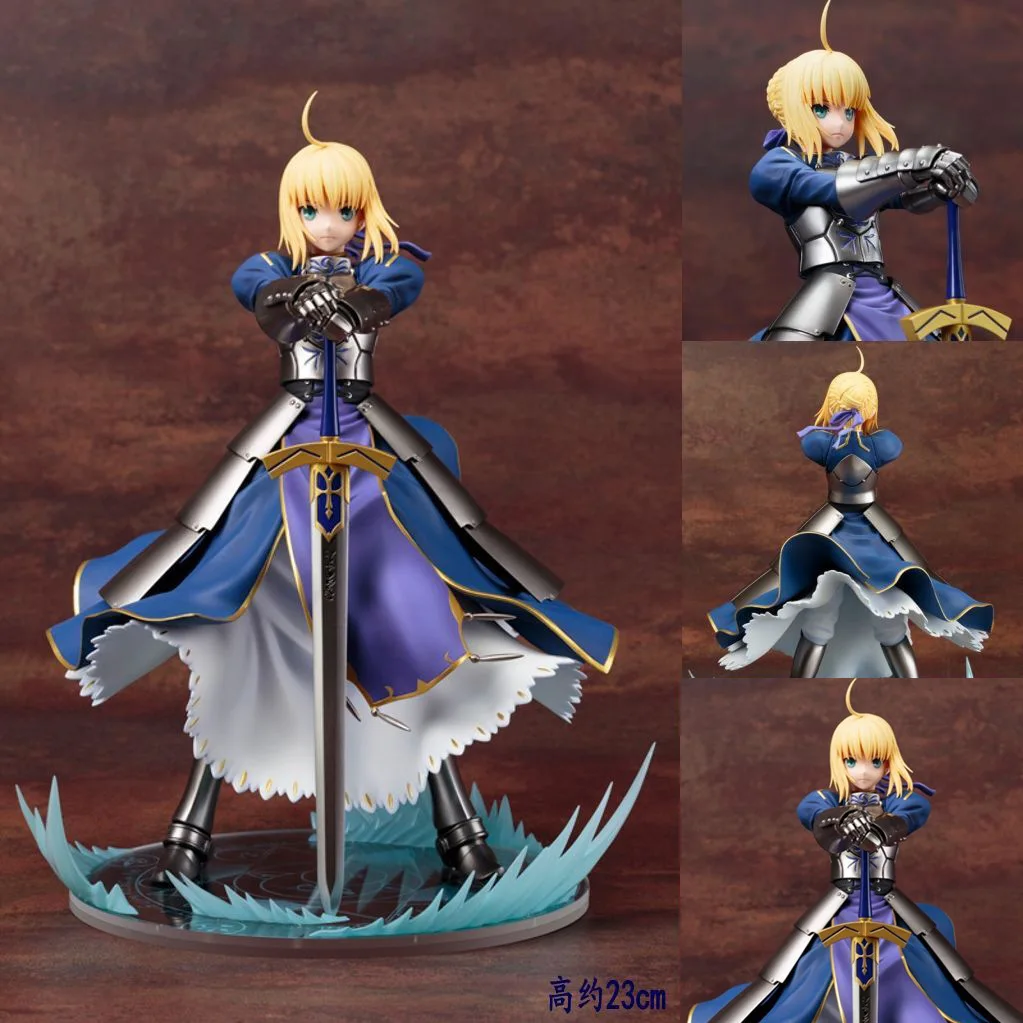 Fate Stay Night Ubw Saber Knight King Altria Pendragon Statua In Pvc Action Figurine Scrivania Da Collezione Modello Anime Giocattoli Figure Regalo