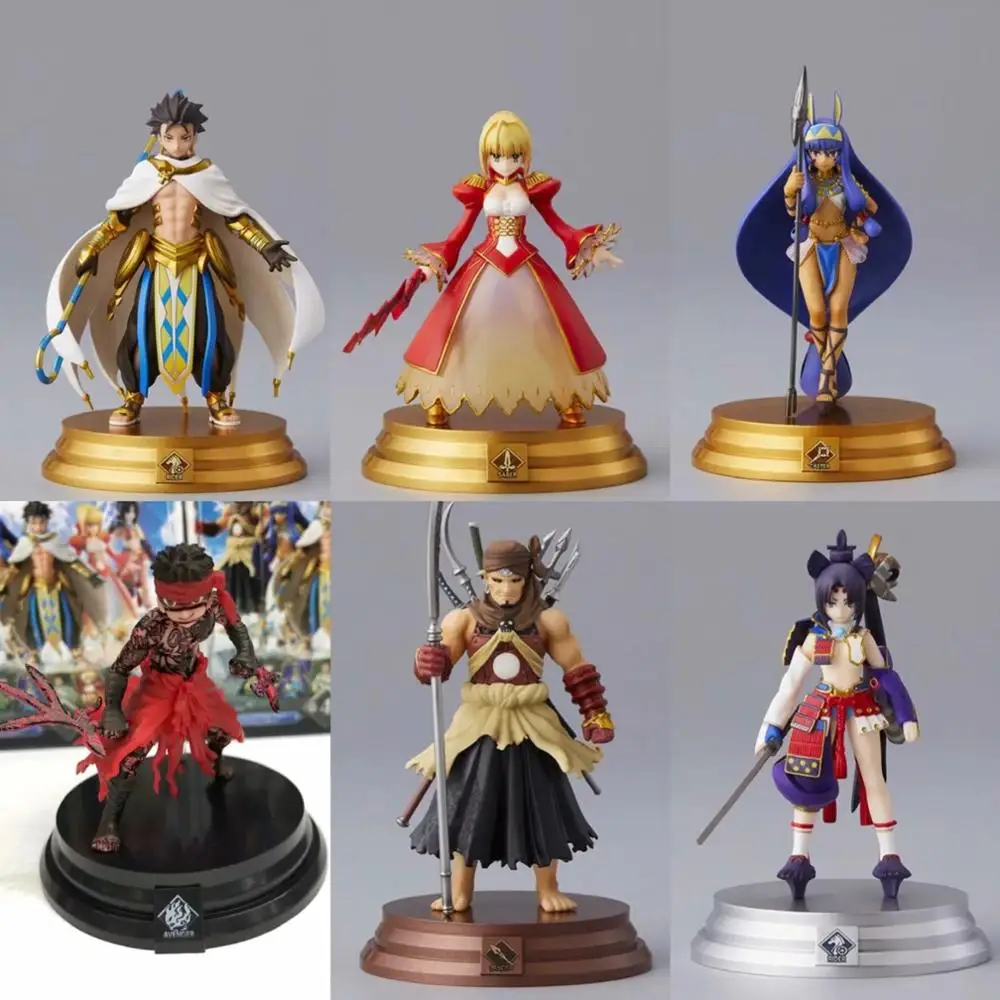 Anime Saber Arturia Pendragon Assassin Ushiwakamaru Caster Nitocris Pvc Action Figure Collection Model Toy Doll