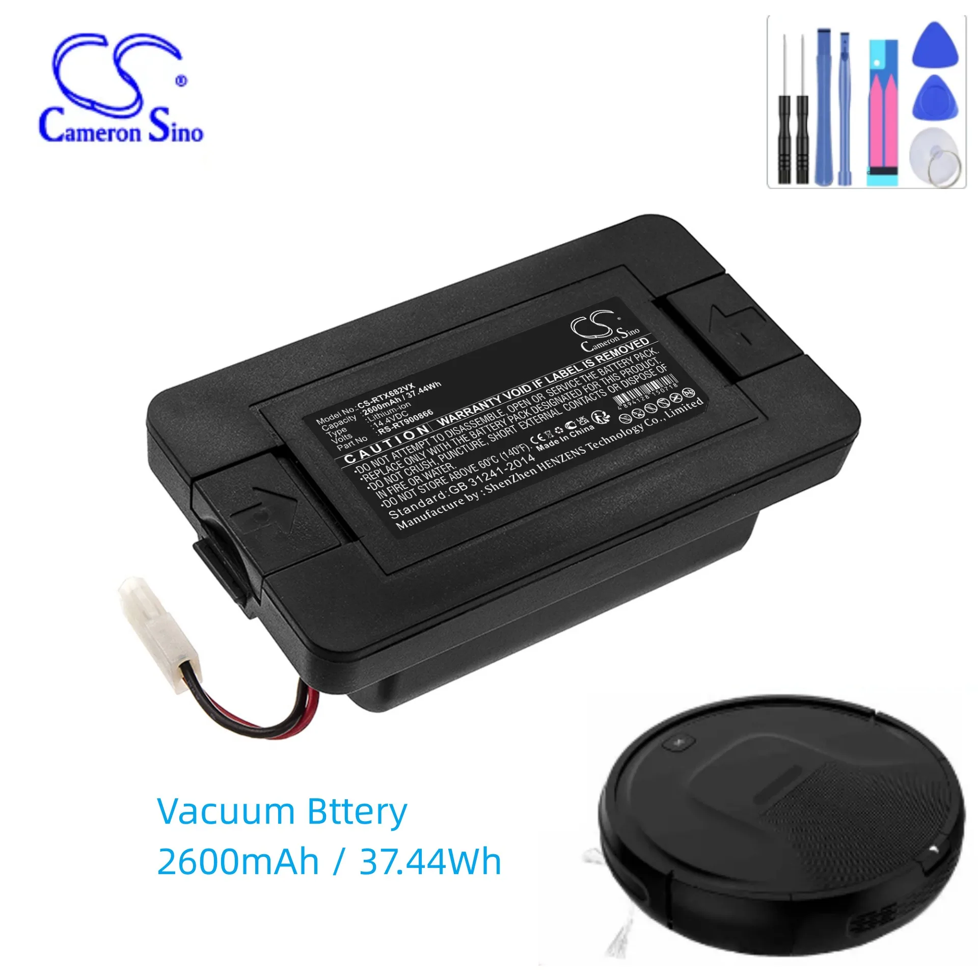 Batteria Sottovuoto 2600Mah Per Fakir 31 21 140 Rowenta Cmicr1850F5-4S1P Rs-Rt900866 Bagotte Robert Ii Rs 710 Explorer 20