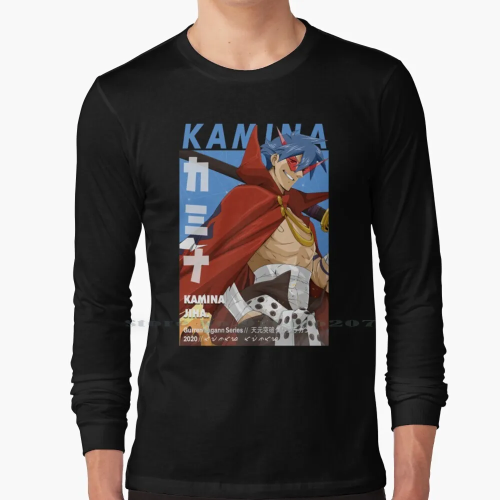 Gurren Lagann - Kamina Maglietta A Manica Lunga Kamina Anime Paulagann Manga Gurren Gurren Lagann Taffittacamere Toppa Gurren Lagann