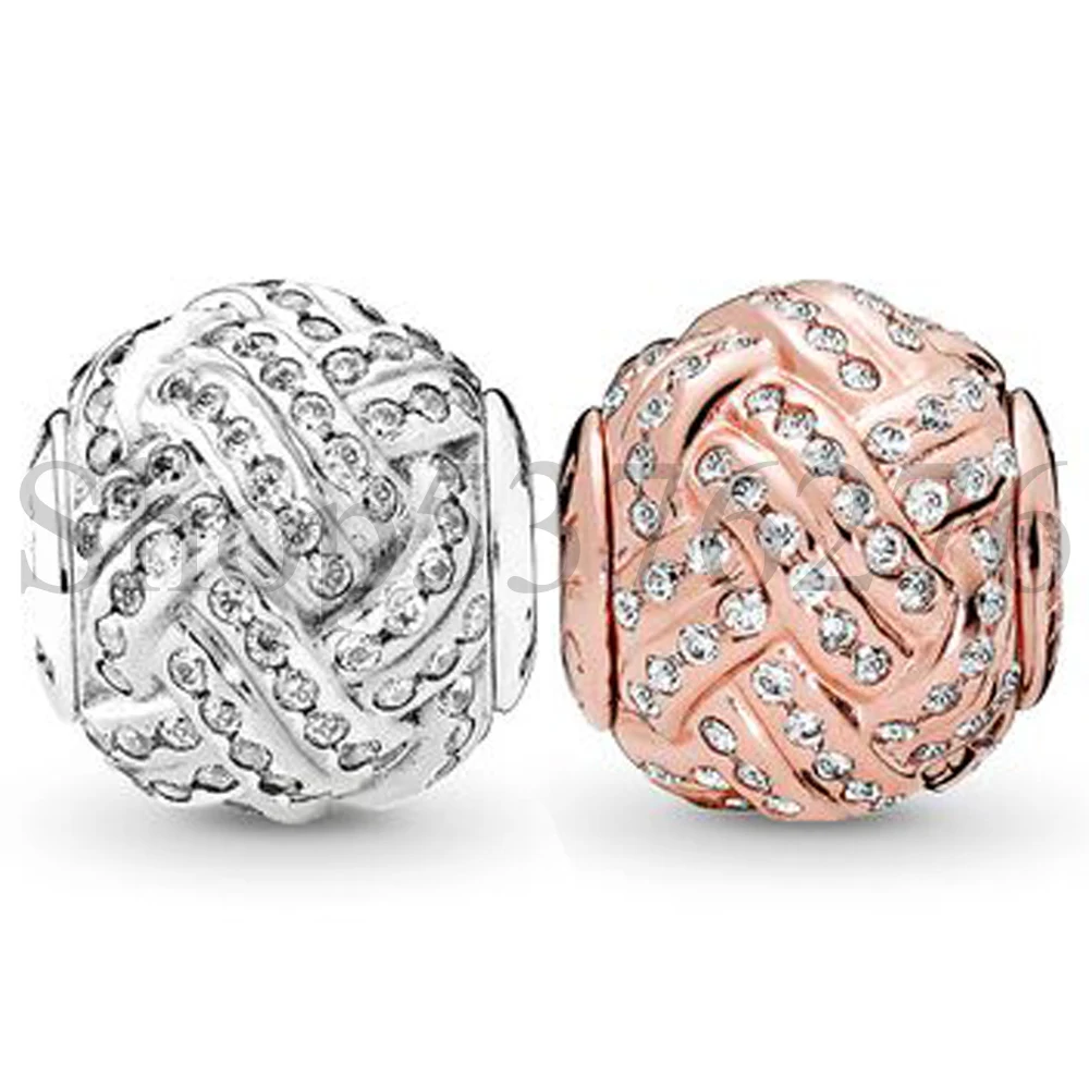 925 Sterling Silver Bead Essence Friendship Love Charm Fit Pandora Women Essence Series Bracciale Bangle Gift Gioielli Fai Da Te