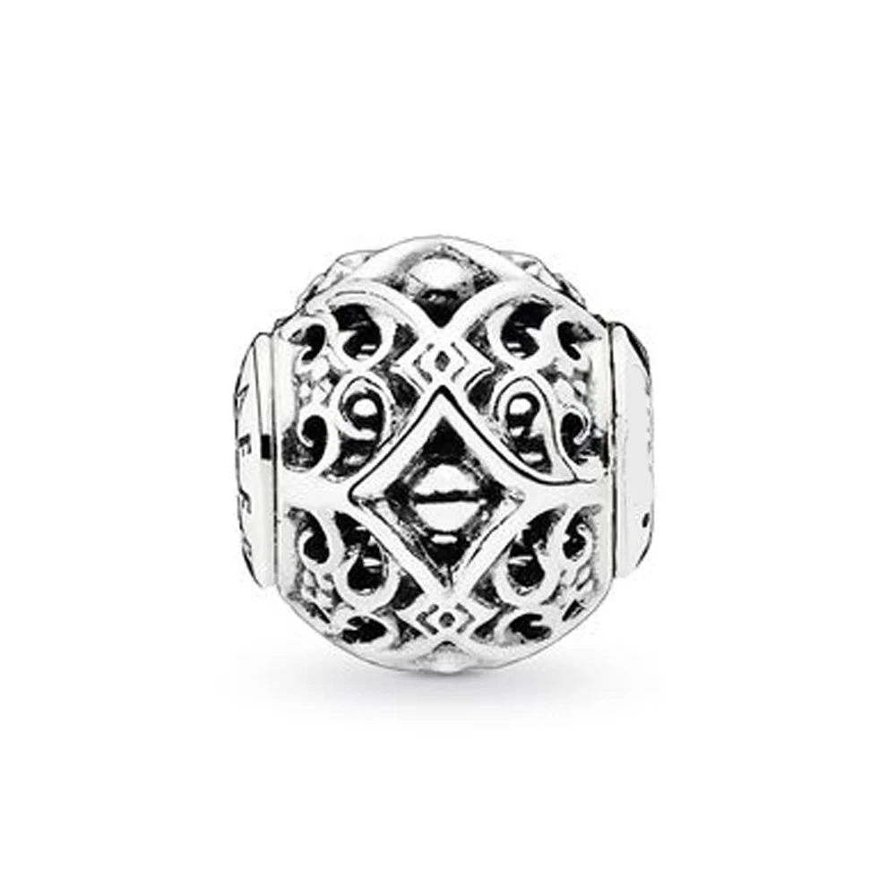 Autentico 925 Sterling Silver Bead Essence Love Charm Fit Pandora Women Essence Series Bracciale Bangle Gift Gioielli Fai Da Te