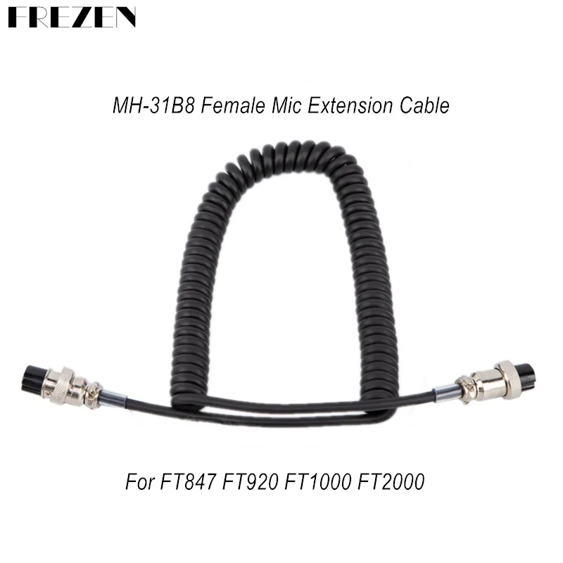 Femmina Di Estensione Del Cavo Dell'Adattatore Del Convertitore Del Microfono Di 8 Pin Alla Femmina Per Le Radio Ft847 Ft920 Ft950 2000 Ft1000 Di Modo