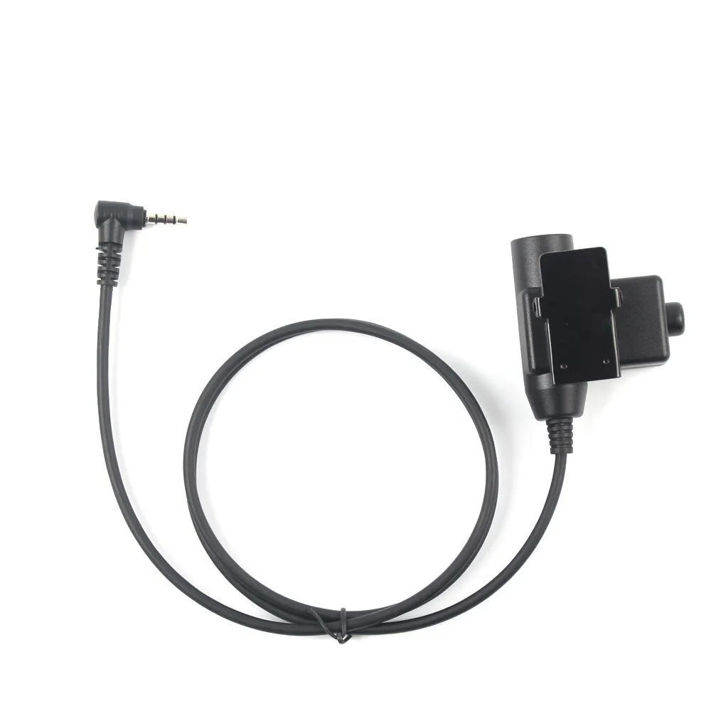Walkie Talkie Radio Tactical Headset Adapter U94 Ptt 3.5Mm 1 Pin Per Yaesu Per Vertex Vx-5R Vx-3R Retevis Rt40 Rb15 Rb615