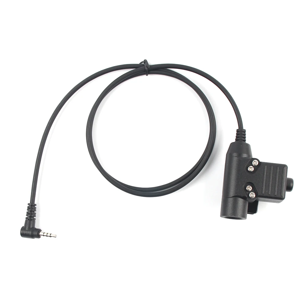 Walkie Talkie Radio Tactical Headset Adapter U94 Ptt 3.5Mm 1 Pin Per Yaesu Per Vertex Vx-5R Vx-3R Retevis Rt40 Rb15 Rb615