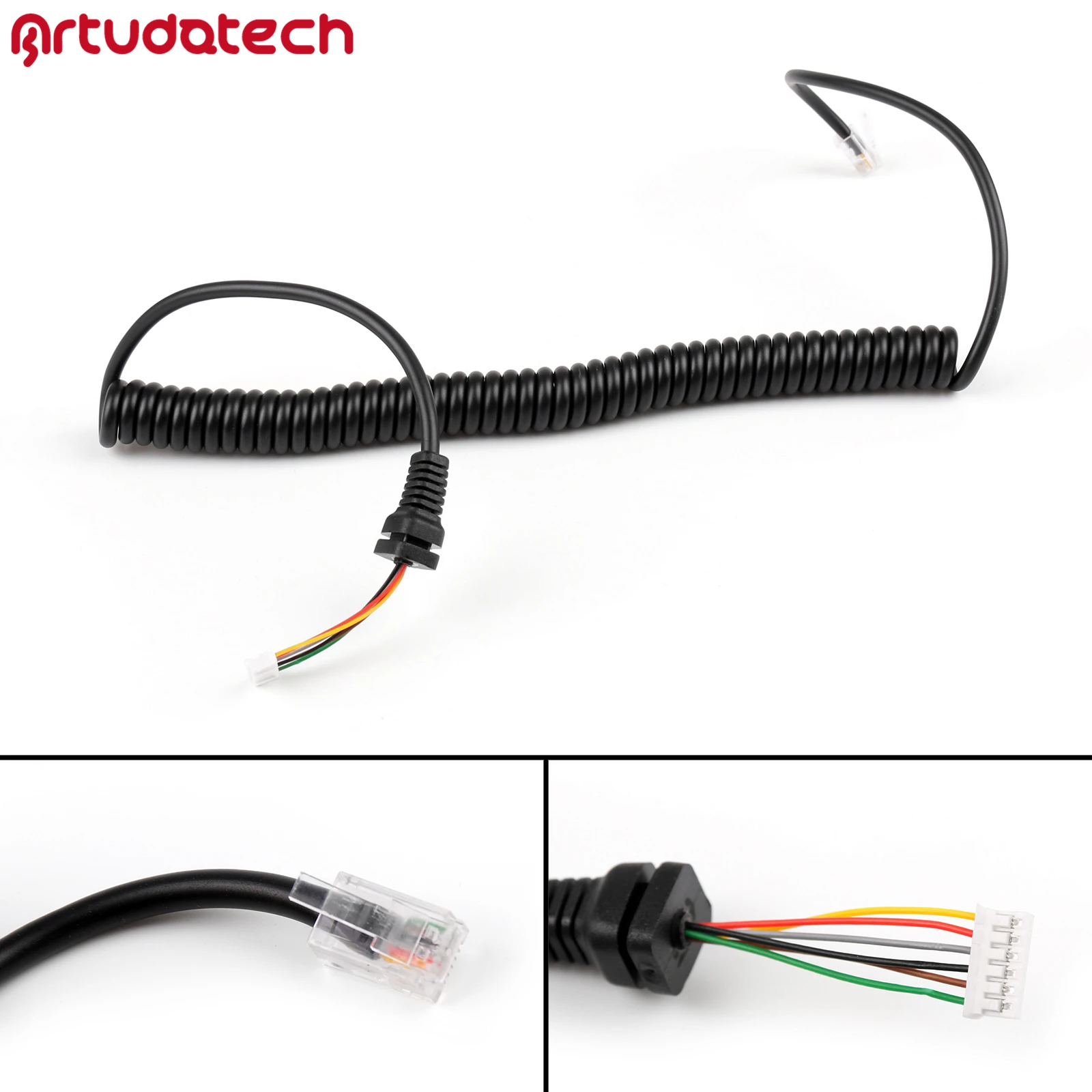 Artudatech Rj45 6Pin Speaker Mic Cavo Della Linea Cavo Per Yaesu Ft-8800 Ft-1802 Ft7800 Mh48A Radio Microfono