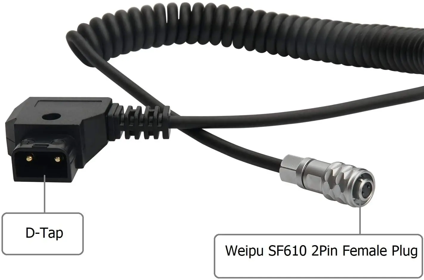 D-Tap Di Andycine Al Cavo Elettrico Arrotolato Di Bmpcc 4K Weipu Per La Batteria Del Supporto Dell'Oro Del Supporto Della Macchina Fotografica V Del C