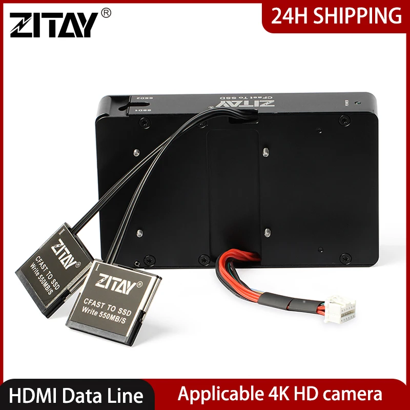 Zitay Camera Cfast A Ssd Adapter Dual Cfast 2.0 A 2.5 Sataiii 4T Ssd Memory Card Converter Per Blackmagic Ursa Mini 4K 4.6K